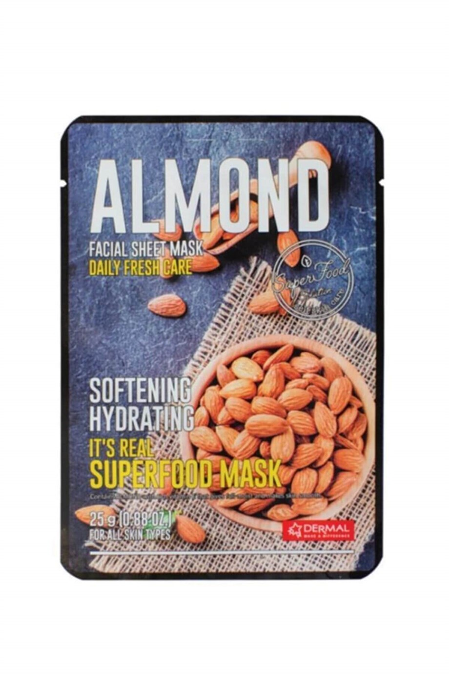 Dermal Almond Facial Sheet Maske