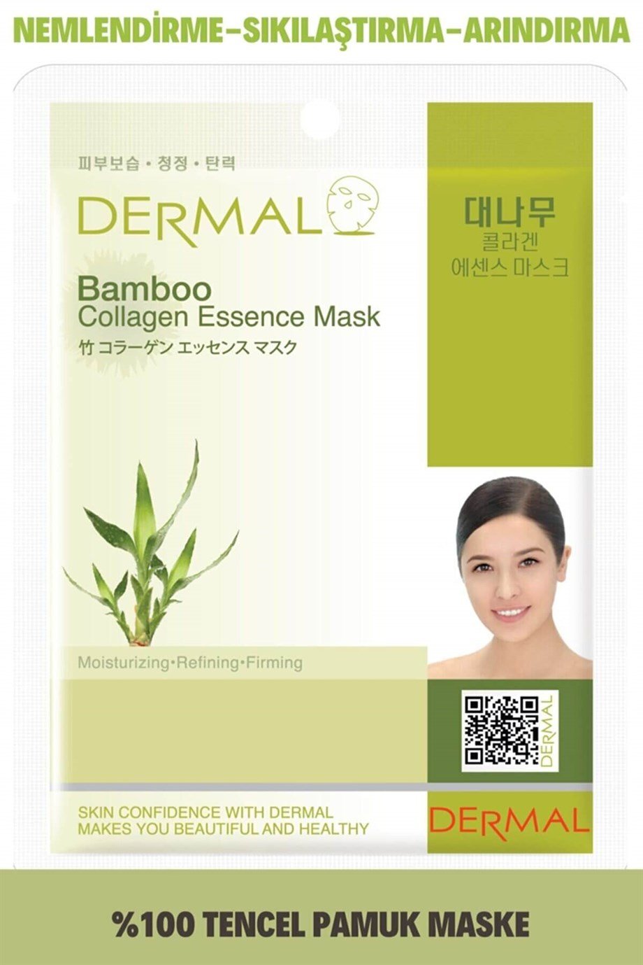 Dermal Bambu Özlü Kollajen Maskesi