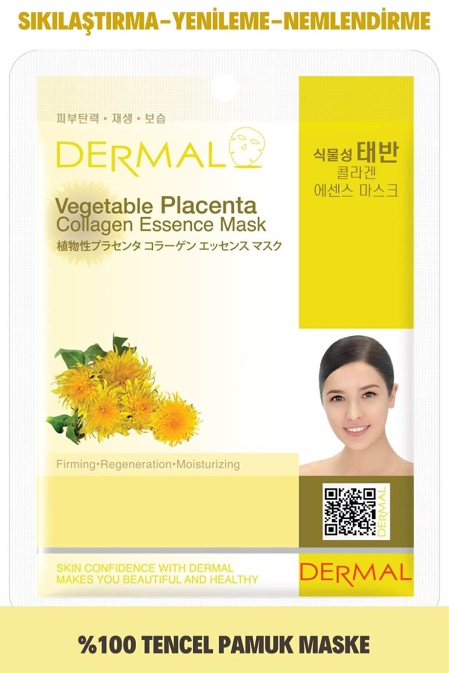 Dermal Bitki Plesantasi Özlü Kollajen Maskesi
