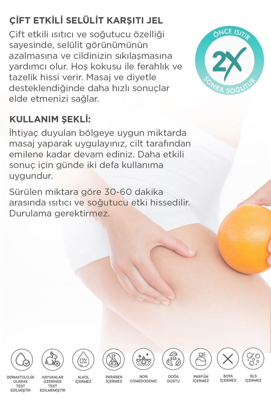 Derminix - DERMİNİX DOUBLE EFFECT SELÜLİT JEL 250 ML