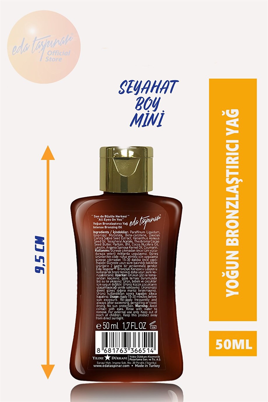 Eda Taşpınar - EDA TAŞPINAR 50ML BRONZLŞ. YAĞ