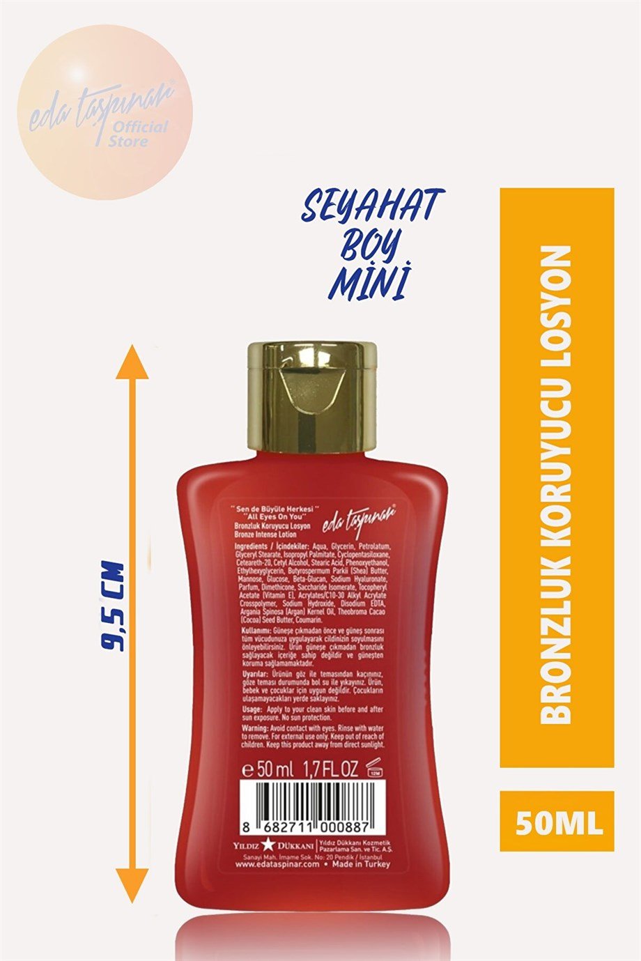 Eda Taşpınar - EDA TAŞPINAR 50ML BRONZLUK KORUYUCU LOSYON