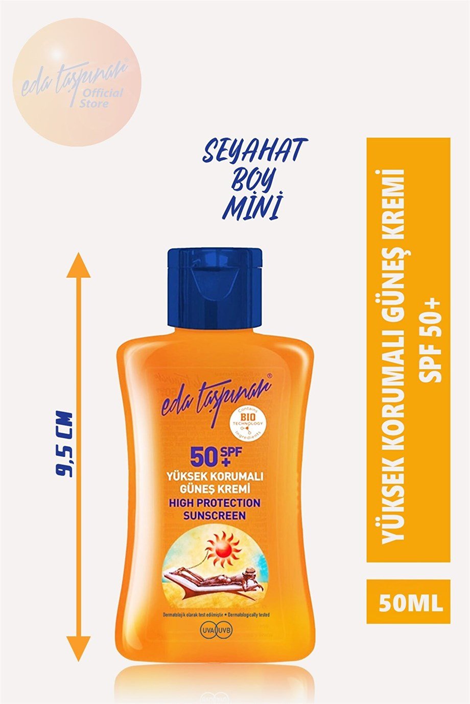 Eda Taşpınar - EDA TAŞPINAR 50ML YÜKSEK KORUMALI GÜNEŞ KREMİ SPF50+