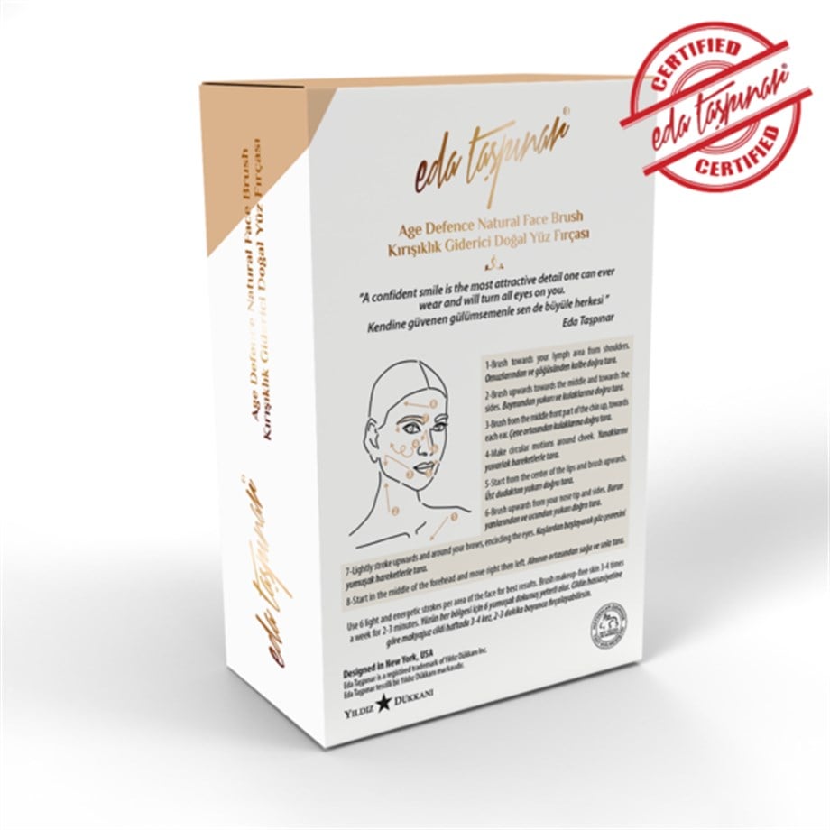 Eda Taşpınar Age Defence Natural Face Brush