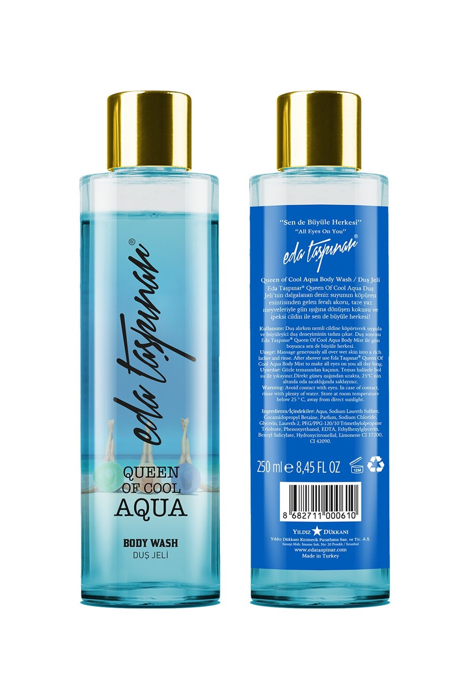 Eda Taşpınar Queen Of Cool Aqua Body Wash 250 Ml