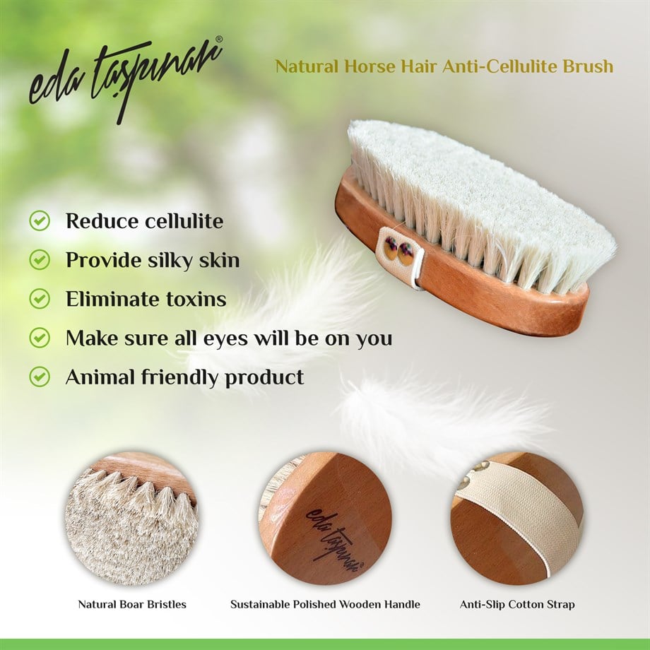 Eda Taşpınar Selulite Karşı Doğal At Kılı Fırçası