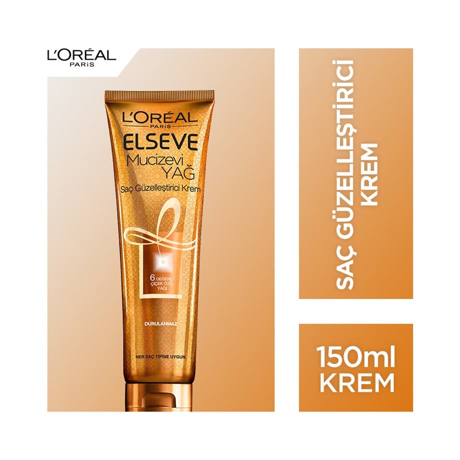 Elseve Mucizevi Yağ Saç Güzelleştirici Krem 150 Ml
