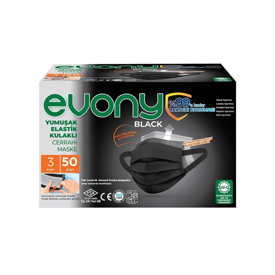 Evony - Evony Black Maske Siyah 50'Li