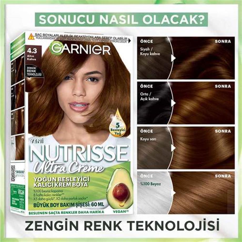 Garinier - Garnier Nutrisse Yoğun Besleyici Kalıcı Krem Saç Boyası