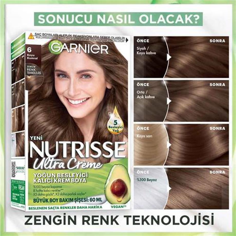 Garinier - Garnier Nutrisse Yoğun Besleyici Kalıcı Krem Saç Boyası