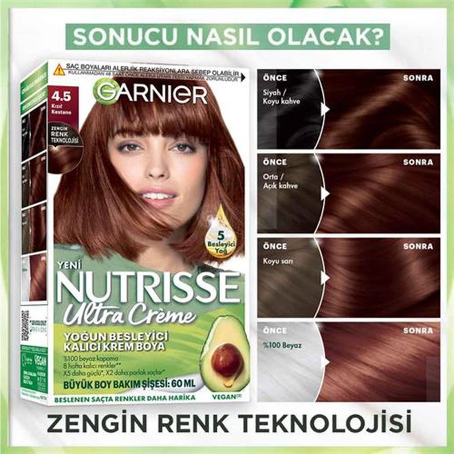Garinier - Garnier Nutrisse Yoğun Besleyici Kalıcı Krem Saç Boyası
