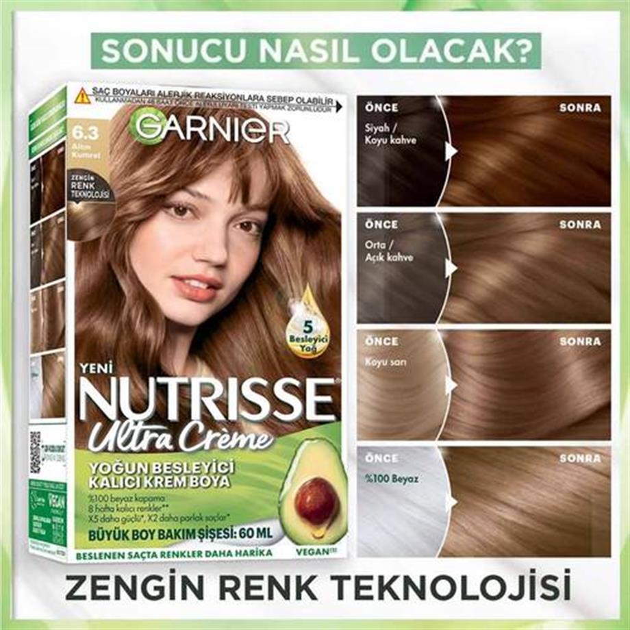 Garinier - Garnier Nutrisse Yoğun Besleyici Kalıcı Krem Saç Boyası