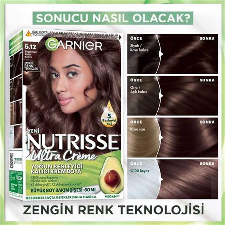 Garinier - Garnier Nutrisse Yoğun Besleyici Kalıcı Krem Saç Boyası