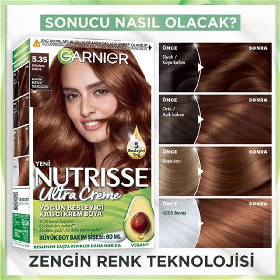 Garinier - Garnier Nutrisse Yoğun Besleyici Kalıcı Krem Saç Boyası