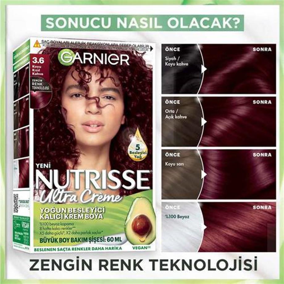 Garinier - Garnier Nutrisse Yoğun Besleyici Kalıcı Krem Saç Boyası