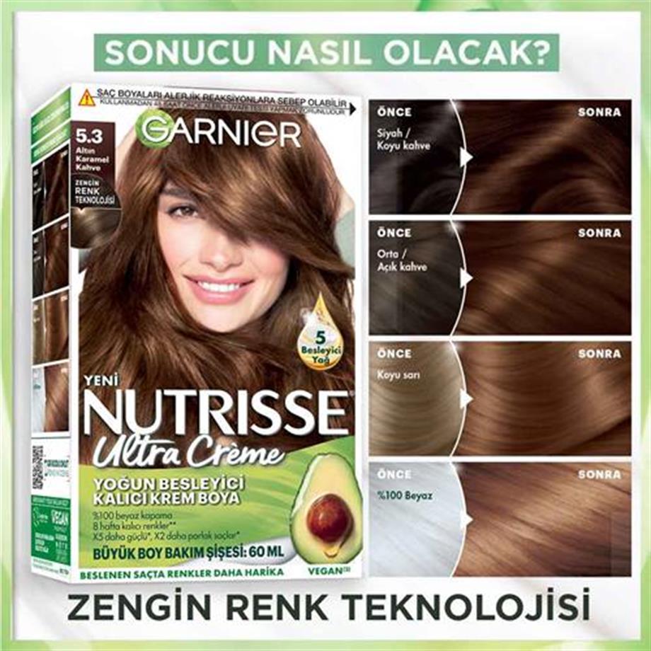 Garinier - Garnier Nutrisse Yoğun Besleyici Kalıcı Krem Saç Boyası