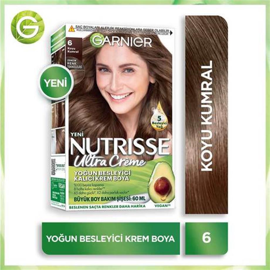 Garinier - Garnier Nutrisse Yoğun Besleyici Kalıcı Krem Saç Boyası