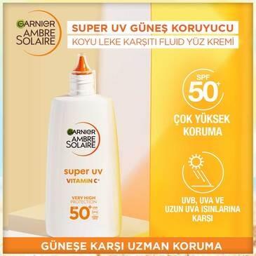Garnier - GARNIER Ambre Solaire Vitamin C Fluid Yüz Kremi SPF 50