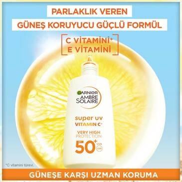 Garnier - GARNIER Ambre Solaire Vitamin C Fluid Yüz Kremi SPF 50