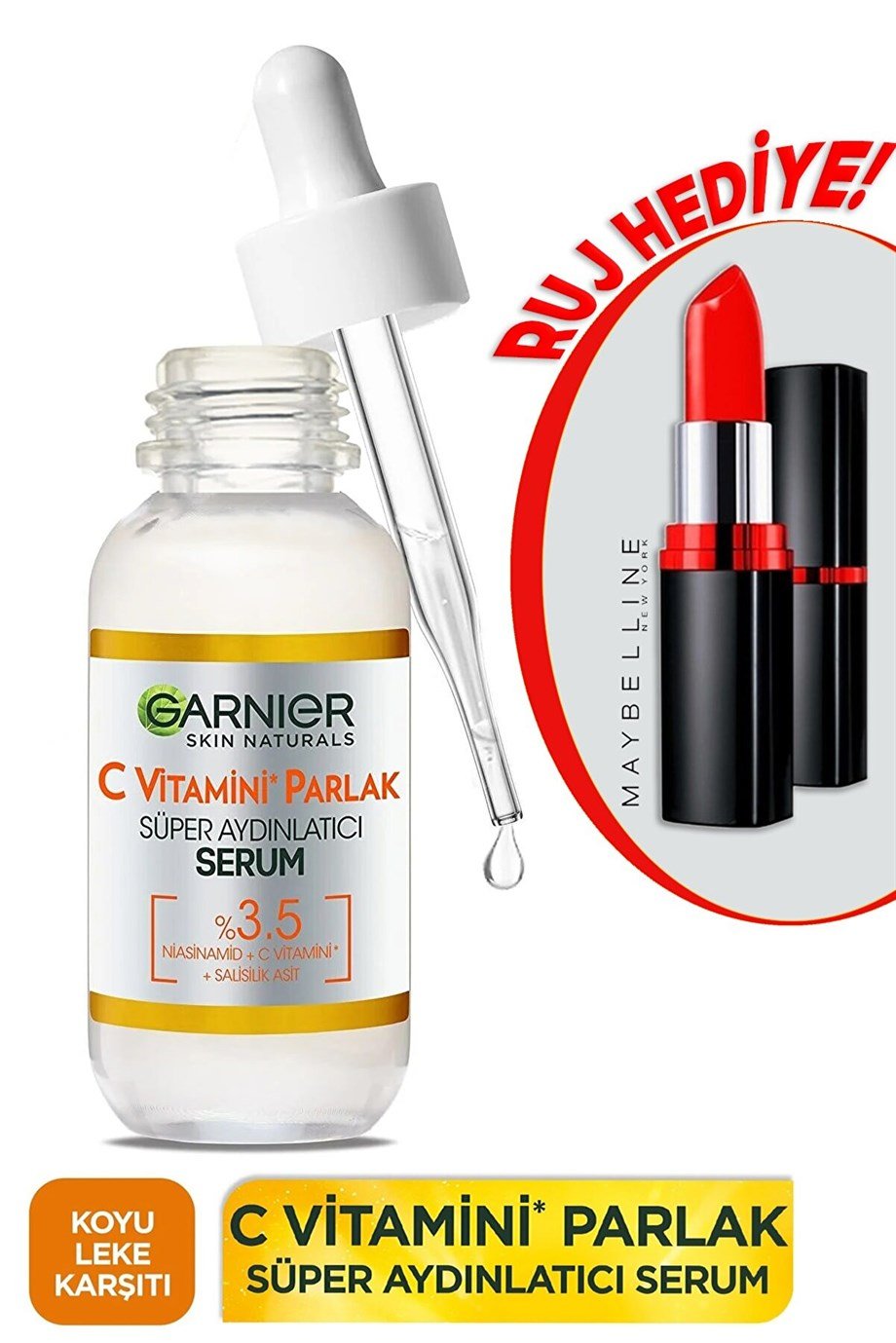 Garnier - GARNIER C VİTAMİN SERUM+ MNY RUJ KOFRE