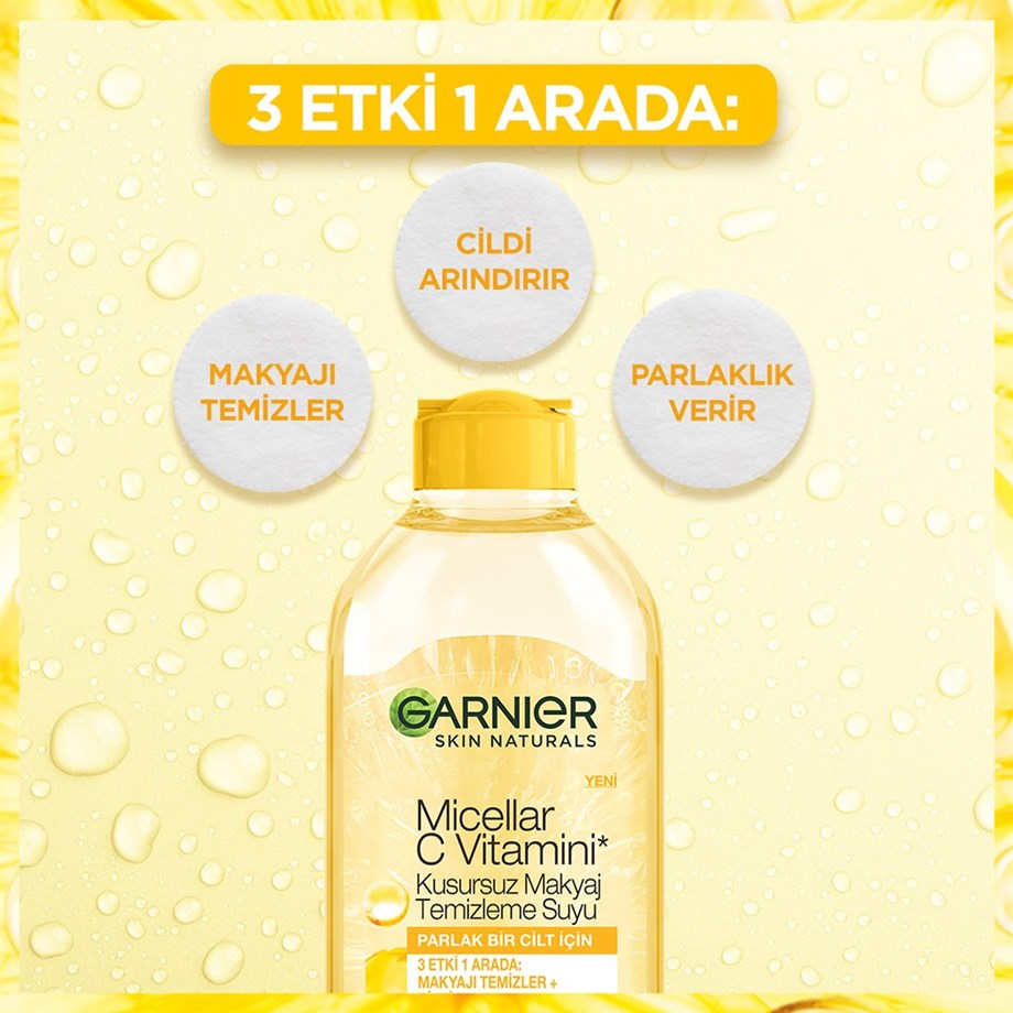 Garnier Micellar C Vitamini Kusursuz Makyaj Temizleme Suyu 400 Ml