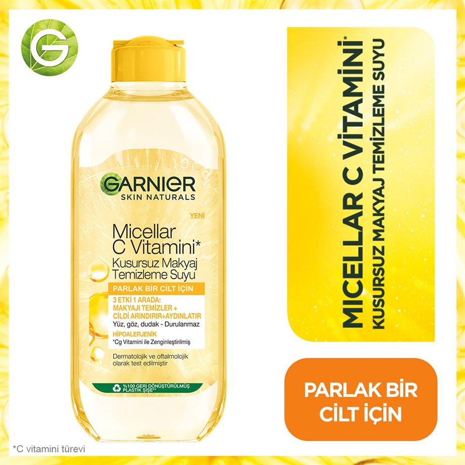 Garnier Micellar C Vitamini Kusursuz Makyaj Temizleme Suyu 400 Ml