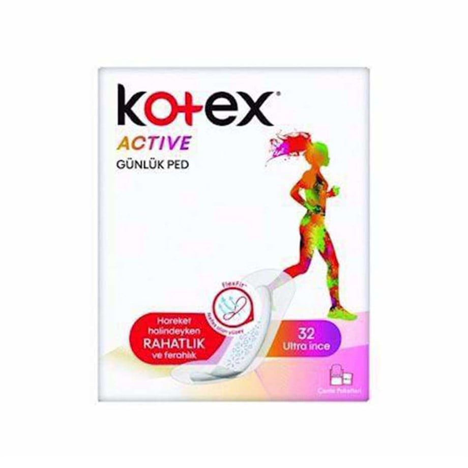 Kotex - KOTEX GÜNLÜK PED ACTİVE 32 Lİ
