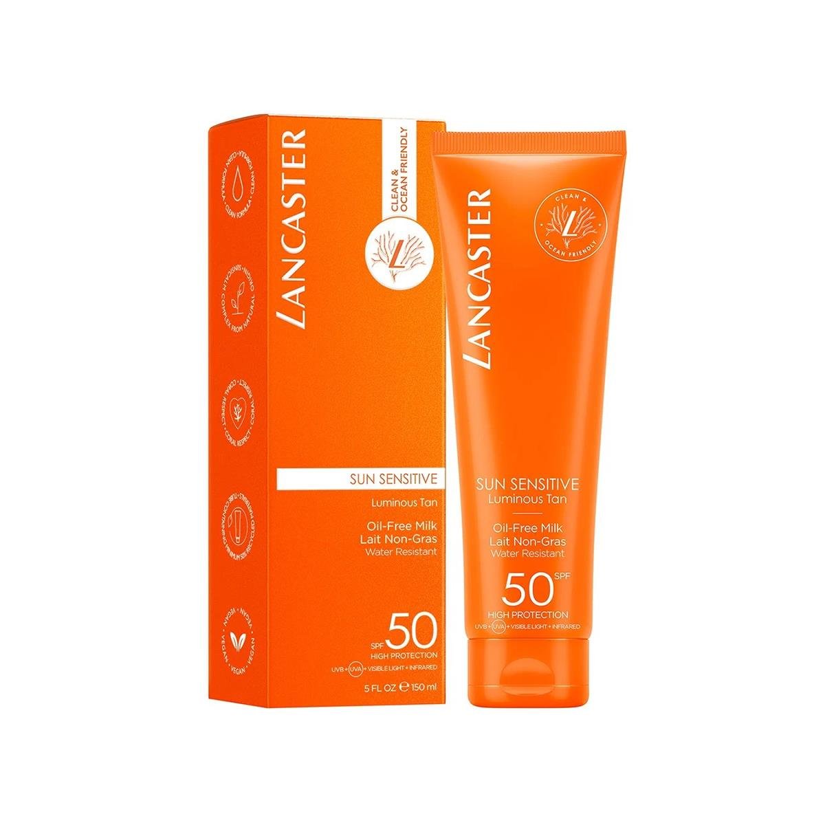 LANCASTER - LANCASTER SPF 50 SUN SENSITIVE OIL FREE MILK 150 ML