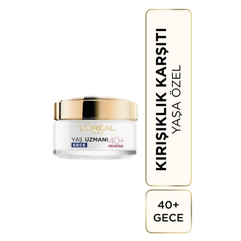 L'Oreal Paris Yaş Uzmanı Sıkılaştırıcı Krem Gece 40+ 50 ml
