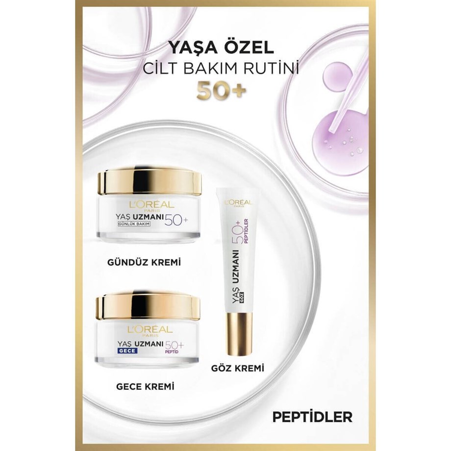 L'Oreal Paris Yaş Uzmanı Yenileyici Göz Kremi 50+ 15 Ml