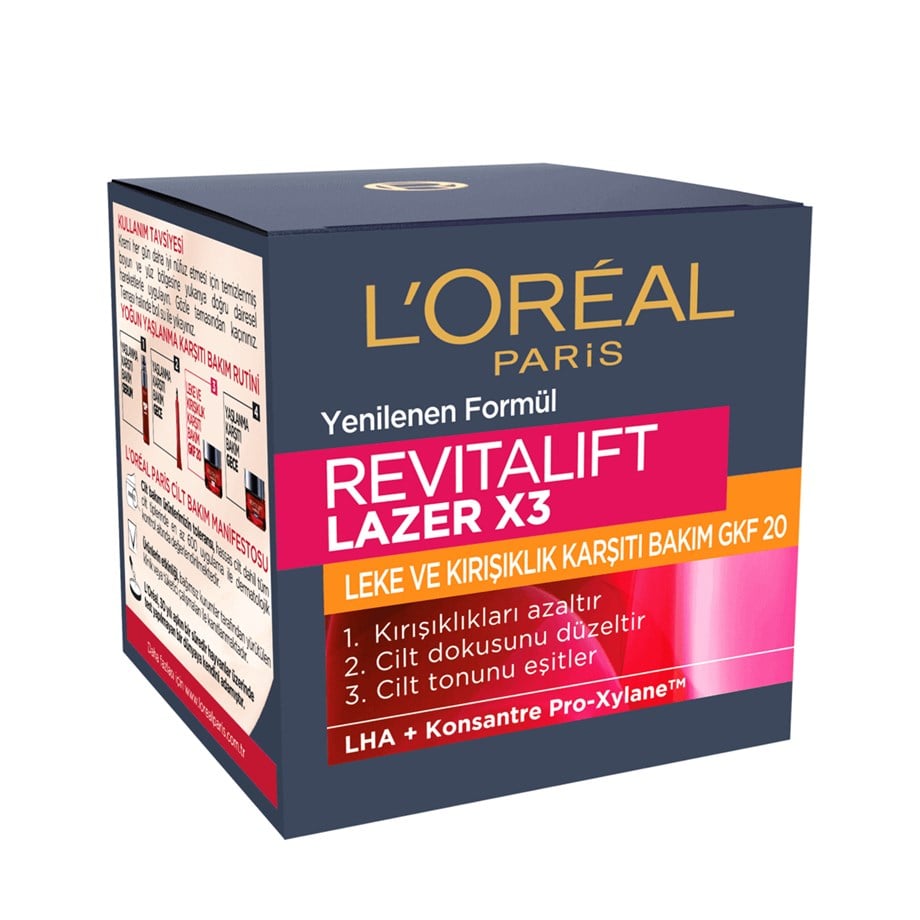 LOREAL REVITALIFT LAZER X3 KREM LEKE KARŞITI 50 ML