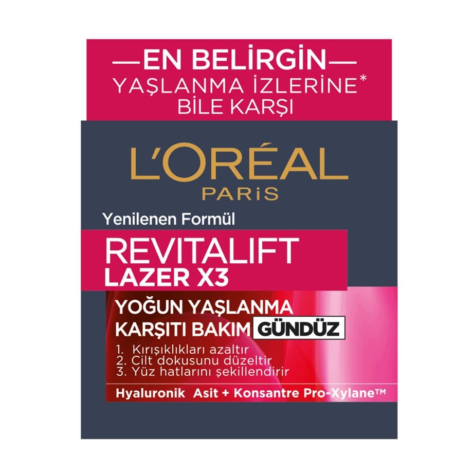 LOREAL REVITALIFT LAZER X3 GÜNDÜZ KREMİ 50 ML