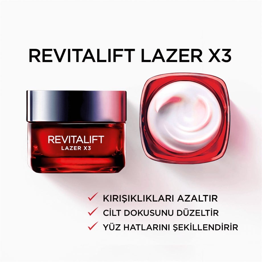 LOREAL REVITALIFT LAZER X3 GÜNDÜZ KREMİ 50 ML