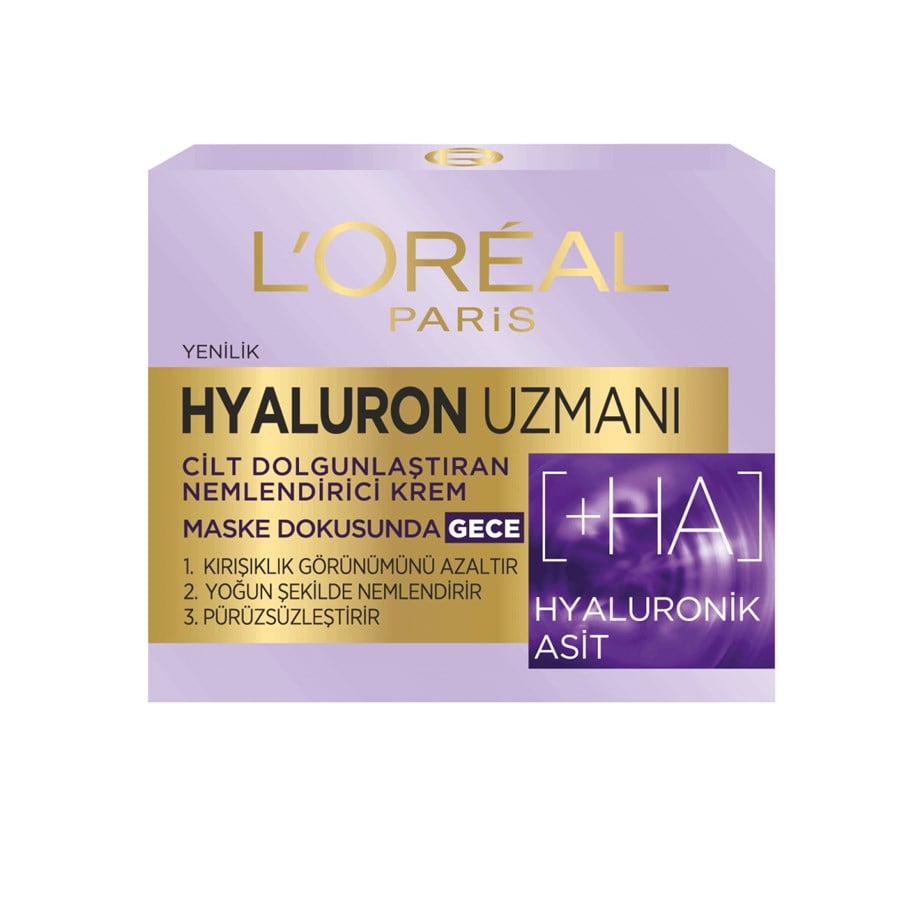 L'Oreal Paris Hyaluron Uzmanı Cilt Dolgunlaştıran Nemlendirici Krem