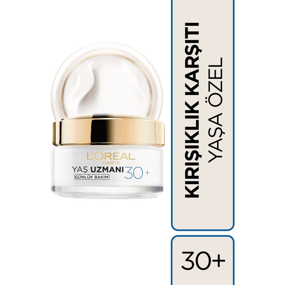 L'Oreal Paris Yaş Uzmanı Kırışıklık Karşıtı Nemlendirici Krem 30+ 50 Ml