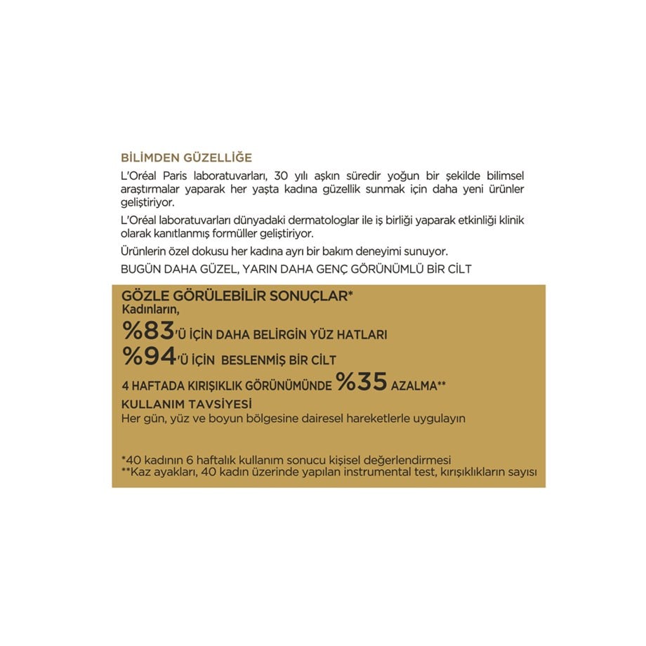 L'Oreal Paris Yaş Uzmanı Kırışıklık Karşıtı Yenileyici Krem 50+ 50 ml