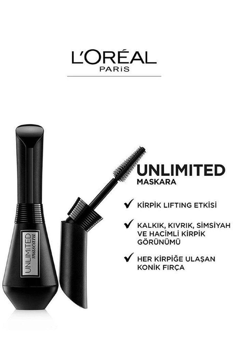 L'Oreal Paris - LOREAL MASCARA UNLIMITED 01 BLACK