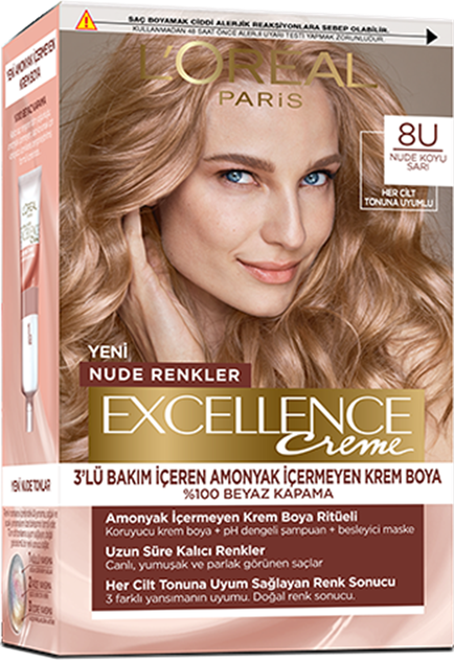 L'Oreal Paris - L'Oreal Paris Excellence Creme Nude Renkler Saç Boya Serisi