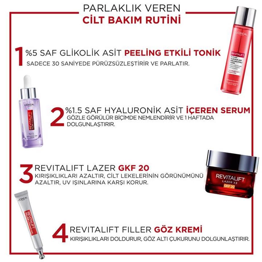 Loreal Paris - LOREAL REVITALIFT %5 GLIKOLIK ASIT PEELING TONIK 180 ML