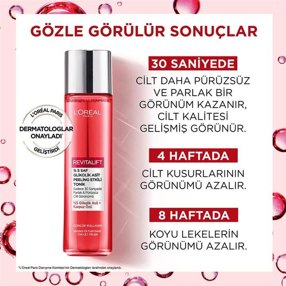 Loreal Paris - LOREAL REVITALIFT %5 GLIKOLIK ASIT PEELING TONIK 180 ML