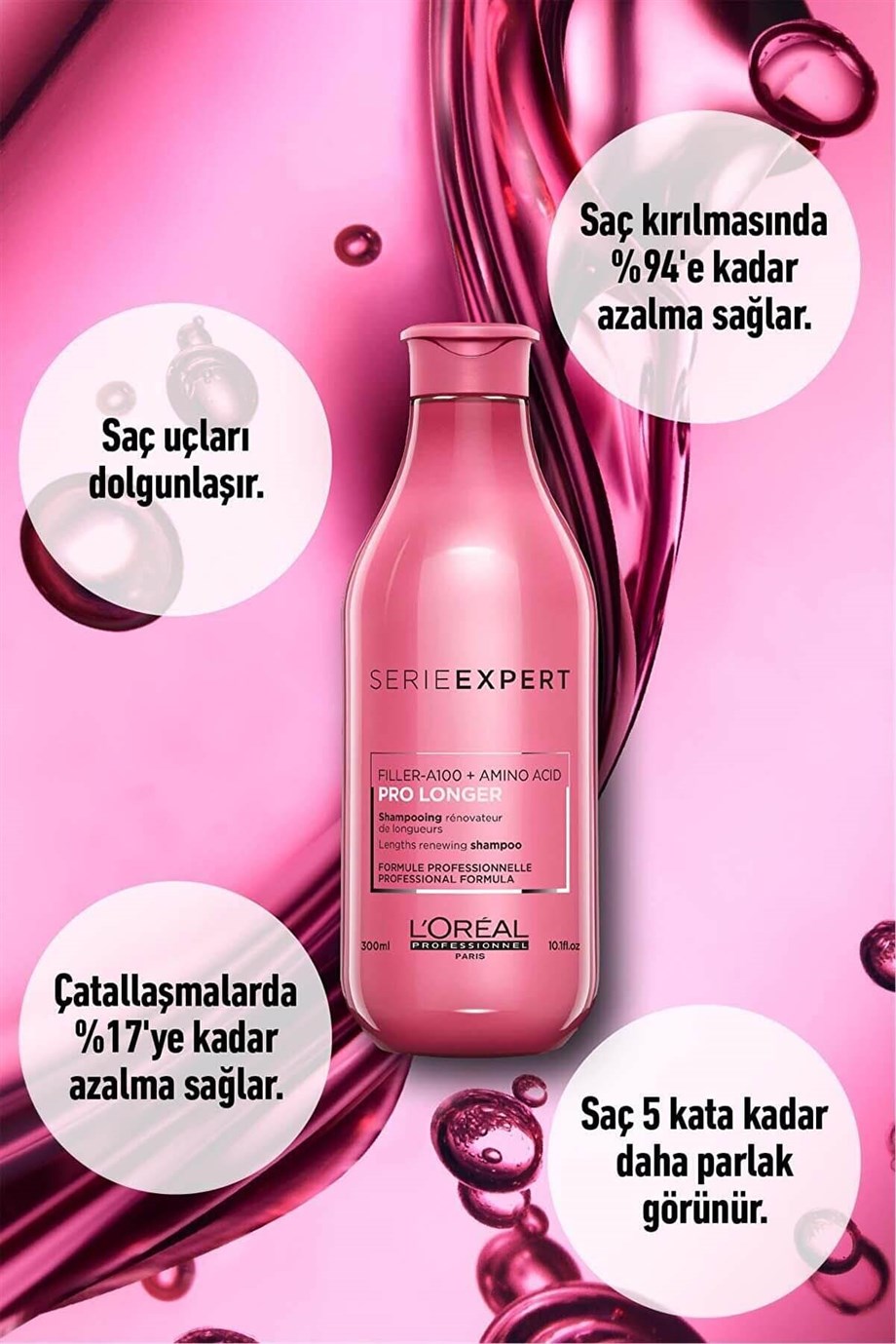 Loreal Professionnel Serie Expert Pro Longer Saç Boylarının Görünümünü Yenileyici Şampuan 300 Ml