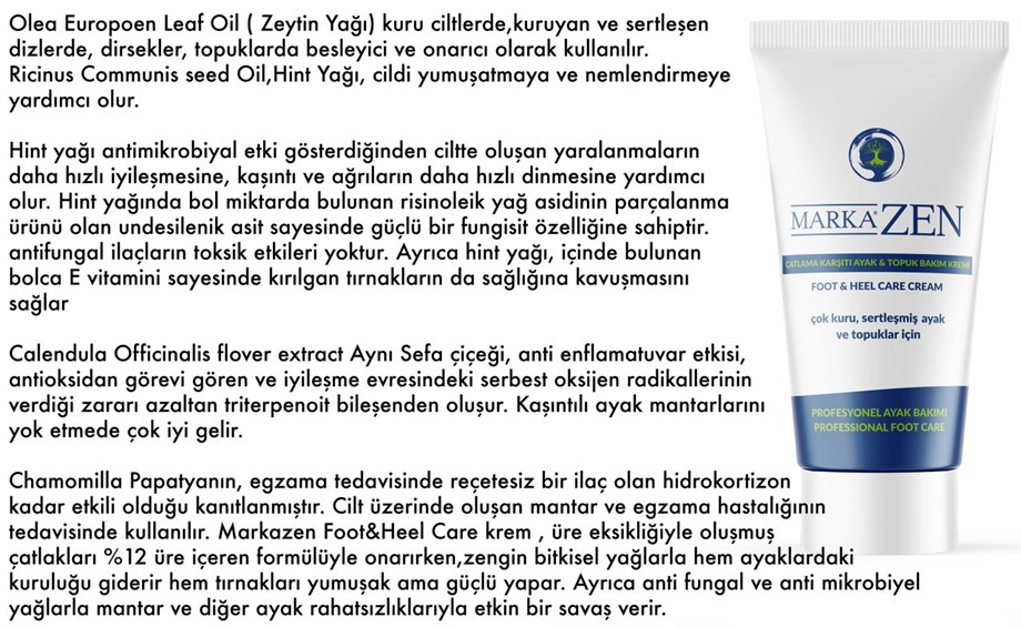 Markazen Topuk Bakım Kremi 35Ml