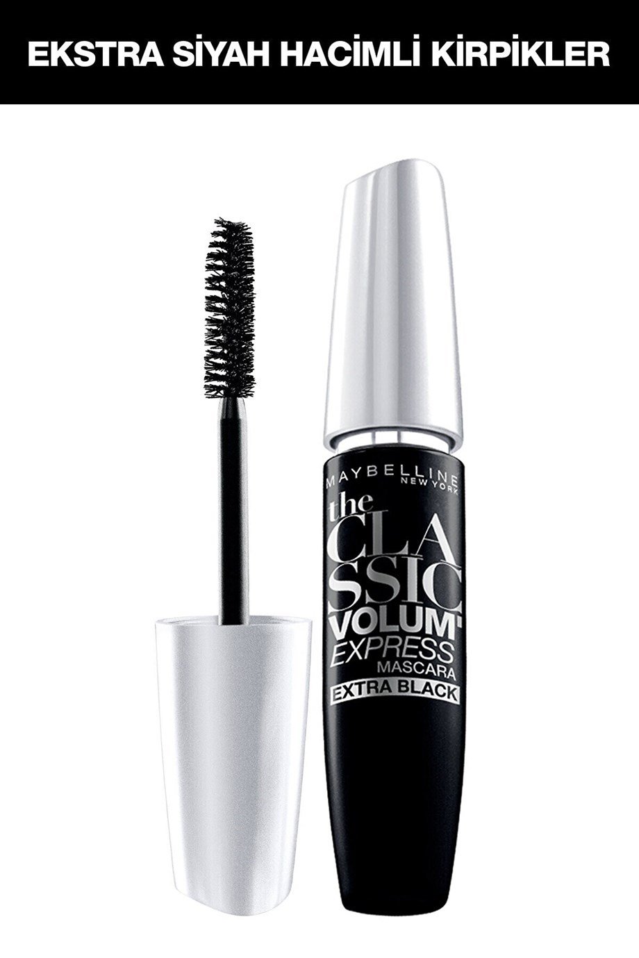 Maybelline - Maybelline New York Hacim Veren Siyah Maskara - Volum' Express Classic Extra Black Mascara