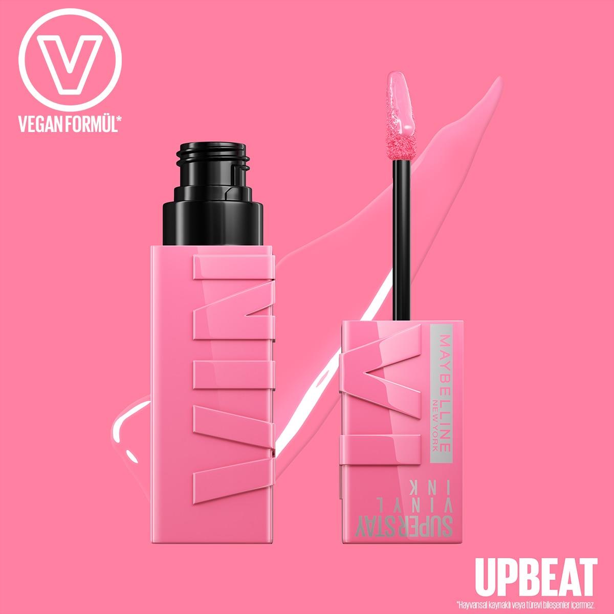 Maybelline - Maybelline New York Super Stay Vinyl Ink Uzun Süre Kalıcı Likit Parlak Ruj - 155 Upbeat