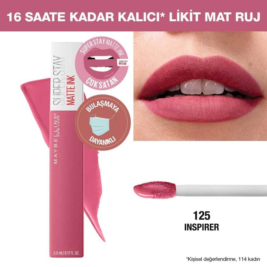 Maybelline - Maybelline New York Super Stay Matte Ink Likit Mat Ruj Serisi