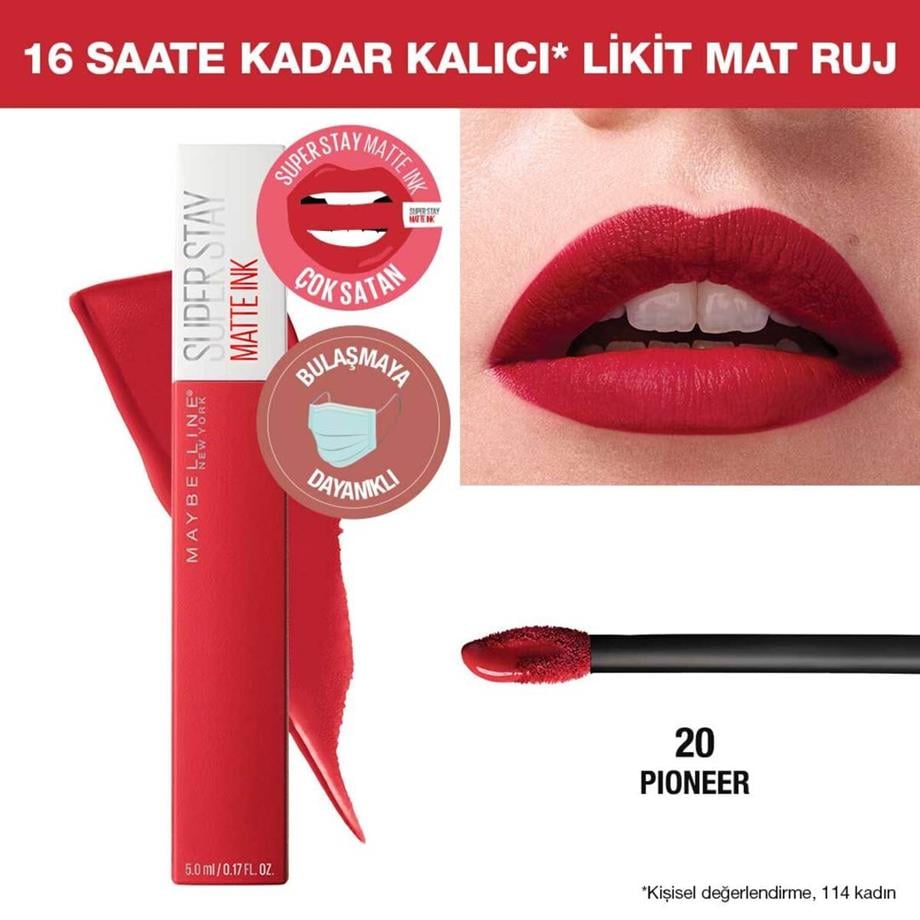 Maybelline - Maybelline New York Super Stay Matte Ink Likit Mat Ruj Serisi