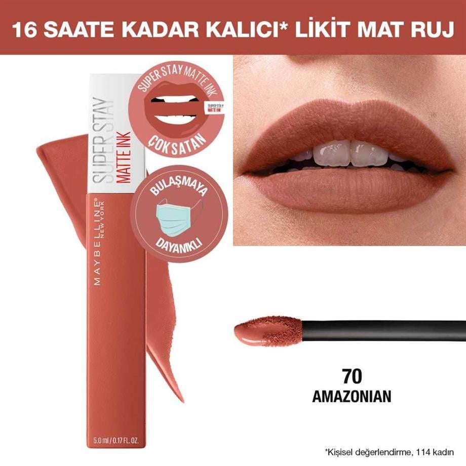Maybelline - Maybelline New York Super Stay Matte Ink Likit Mat Ruj Serisi