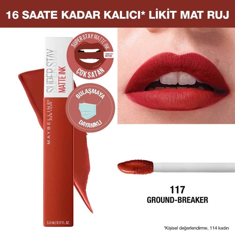 Maybelline - Maybelline New York Super Stay Matte Ink Likit Mat Ruj Serisi