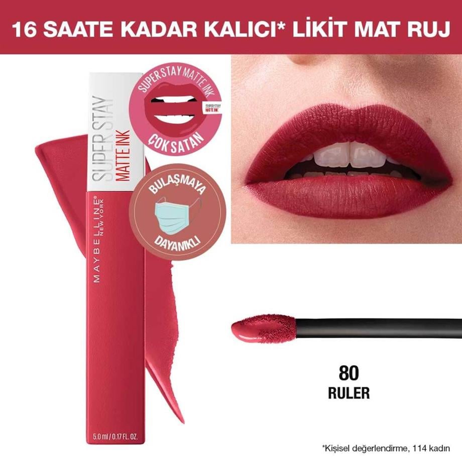Maybelline - Maybelline New York Super Stay Matte Ink Likit Mat Ruj Serisi