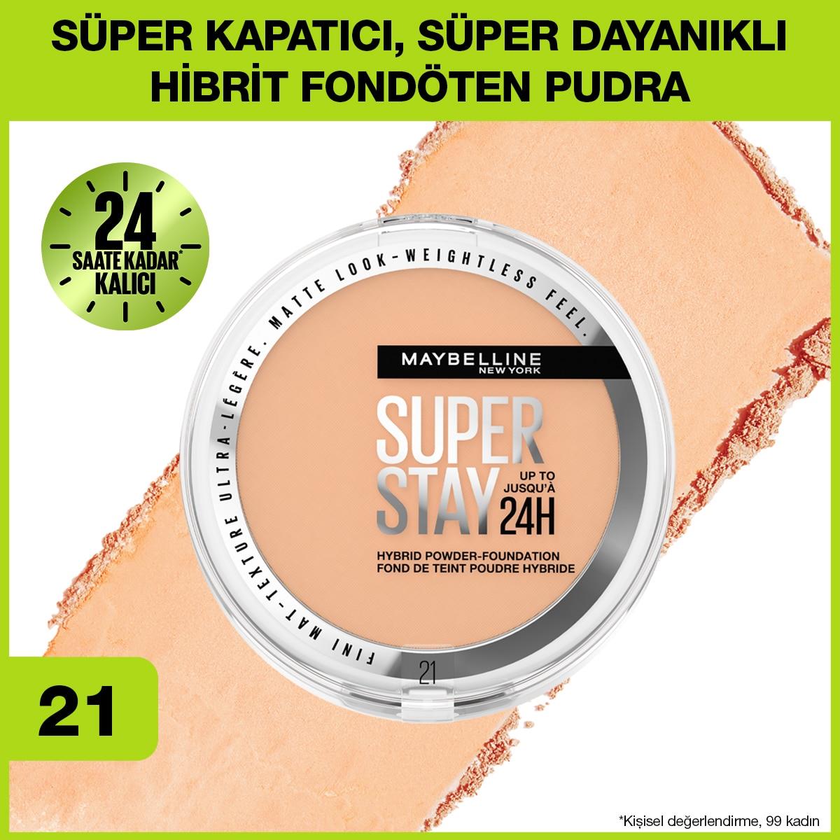 Maybelline - Maybelline New York Superstay Hibrit Pudra Fondöten 21
